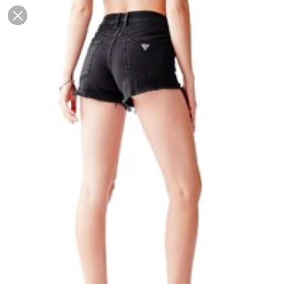 guess shorts black